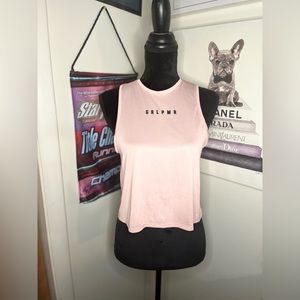 Pink Girl Power Cropped Tank Top